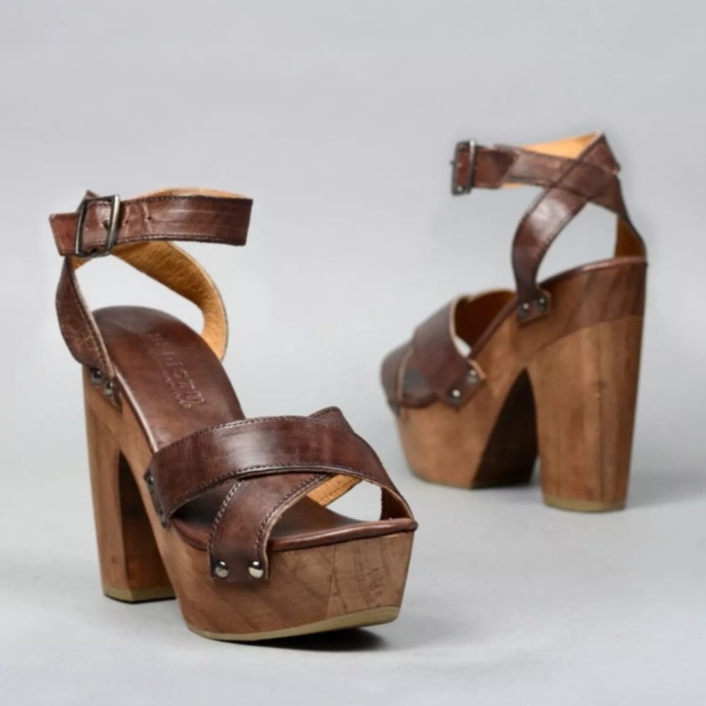 Bed Stu Madeline Leather Platform Sandal